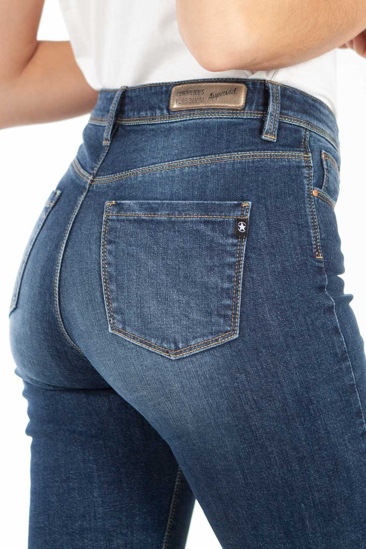 Jeans Stretch Femme Droit/Slim - ANNA bleu