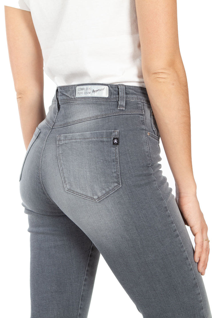 Jeans Stretch Femme Droit/Slim - ANNA gris