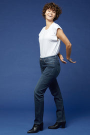 Jeans Stretch Femme Droit - NOAH stone